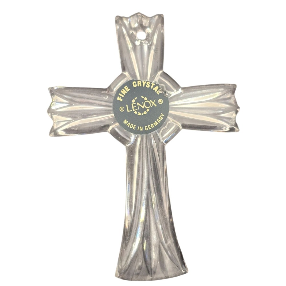 Lenox Full Lead Crystal Cross made‎ in Germany Wedding Promises collection